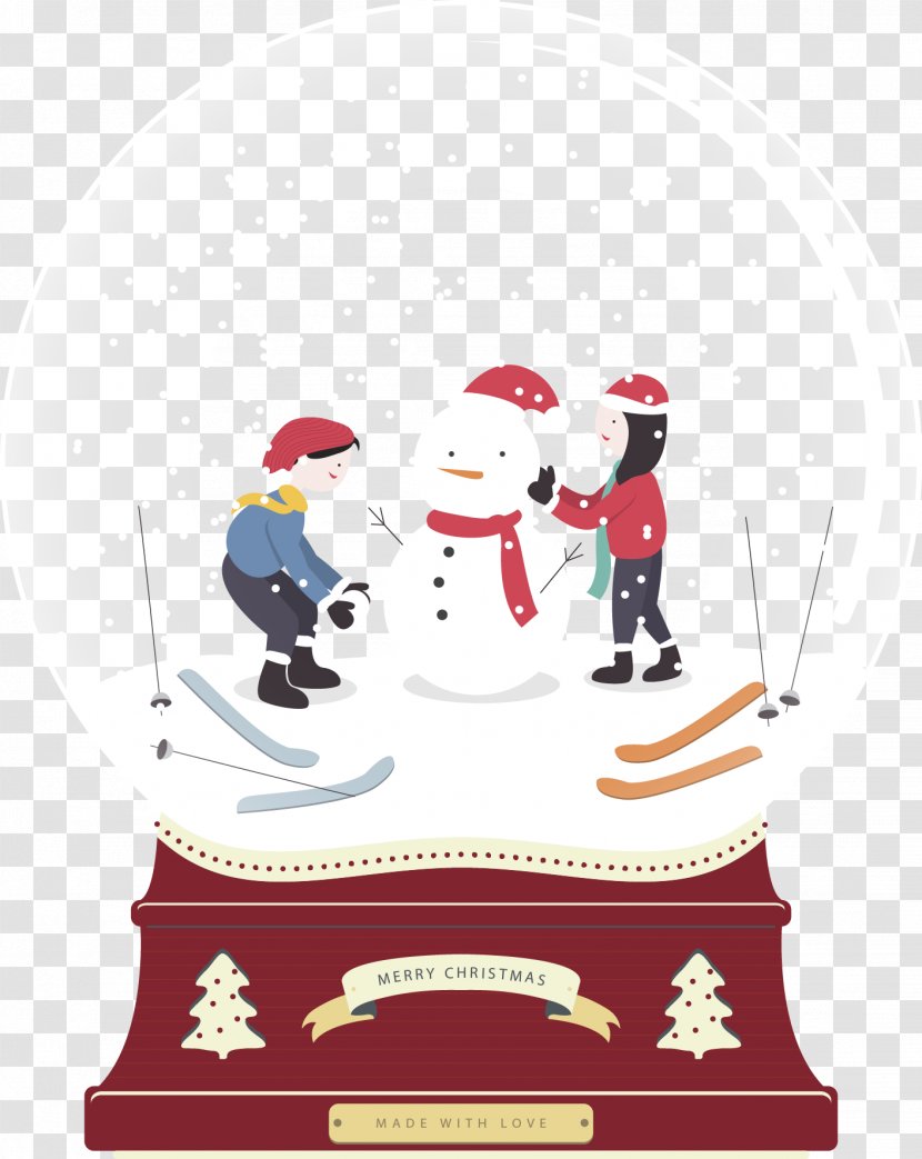 Computer Monitor Wallpaper - Cartoon - Vector Painted Snowman Transparent PNG