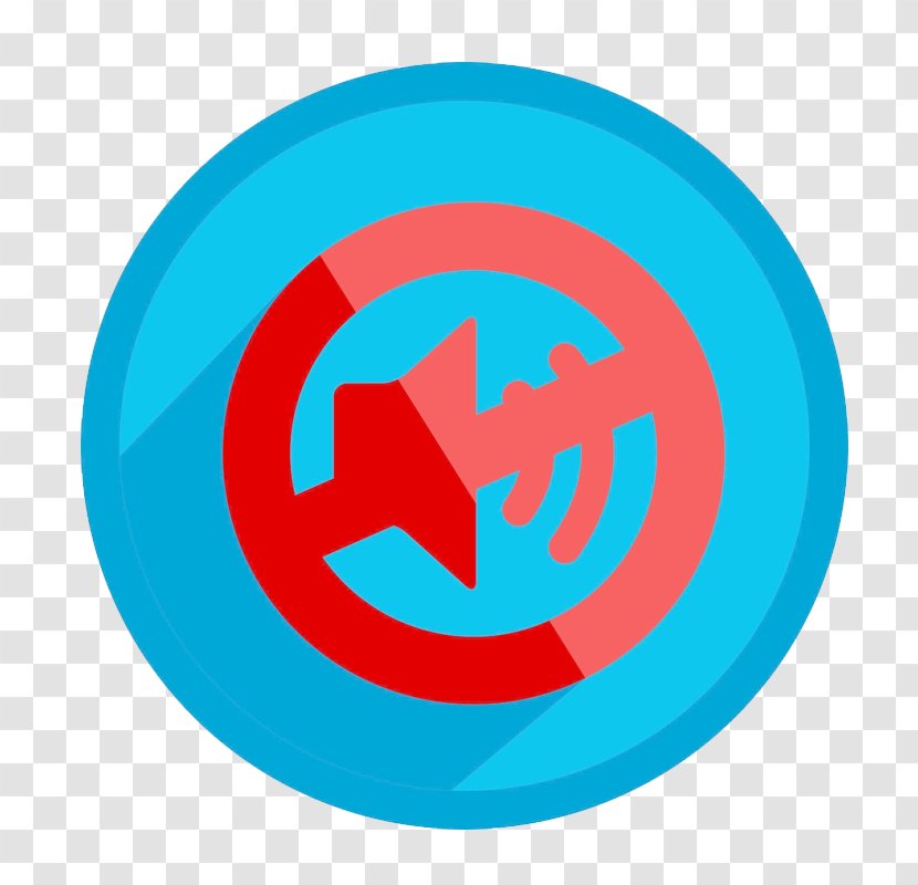 Mute - Logo - Blue Transparent PNG