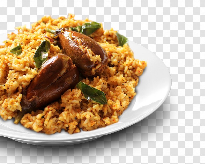 Vangibath Pilaf Biryani Rice Dish - Spanish Cuisine Transparent PNG