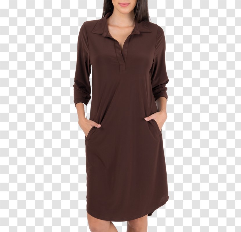 Dress Clothing Esprit Holdings Sleeve Neckline - Brwon Transparent PNG