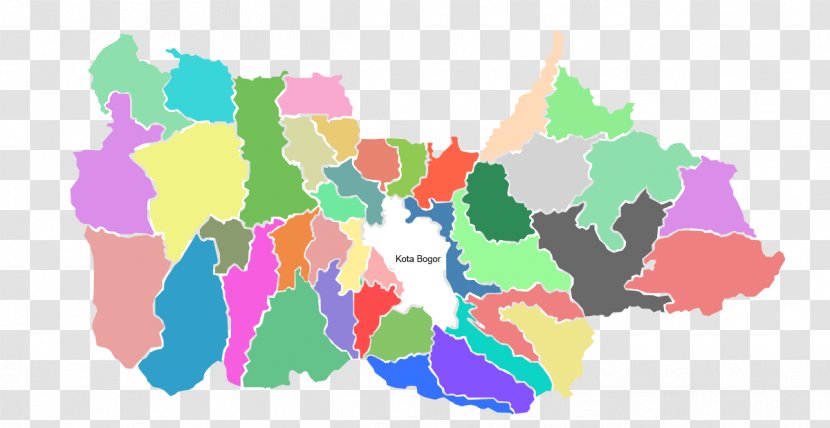 Bogor Regency Gunung Putri Map Subdistrict (Indonesia) - Indonesia Transparent PNG
