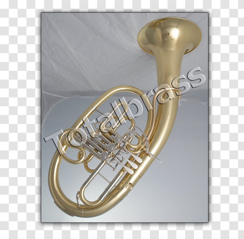 Saxhorn Trumpet French Horns Mellophone Tenor Horn - Cartoon Transparent PNG