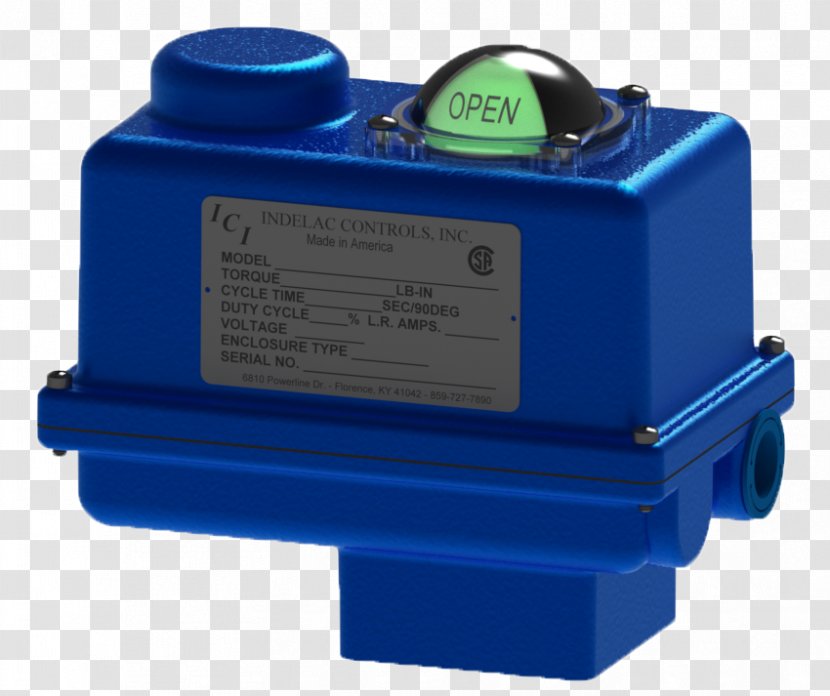 Valve Actuator Automation Pneumatic - Industrial - Rotary Transparent PNG