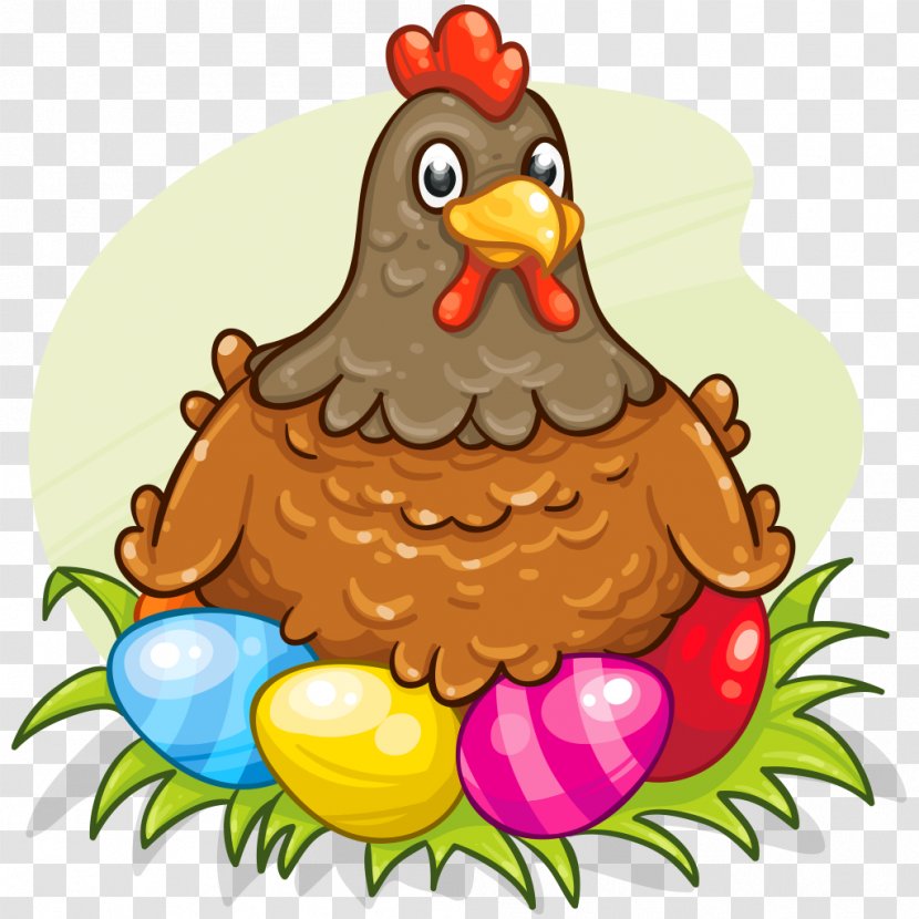 Easter Egg Holiday Chicken Clip Art - Galliformes - Hen Transparent PNG