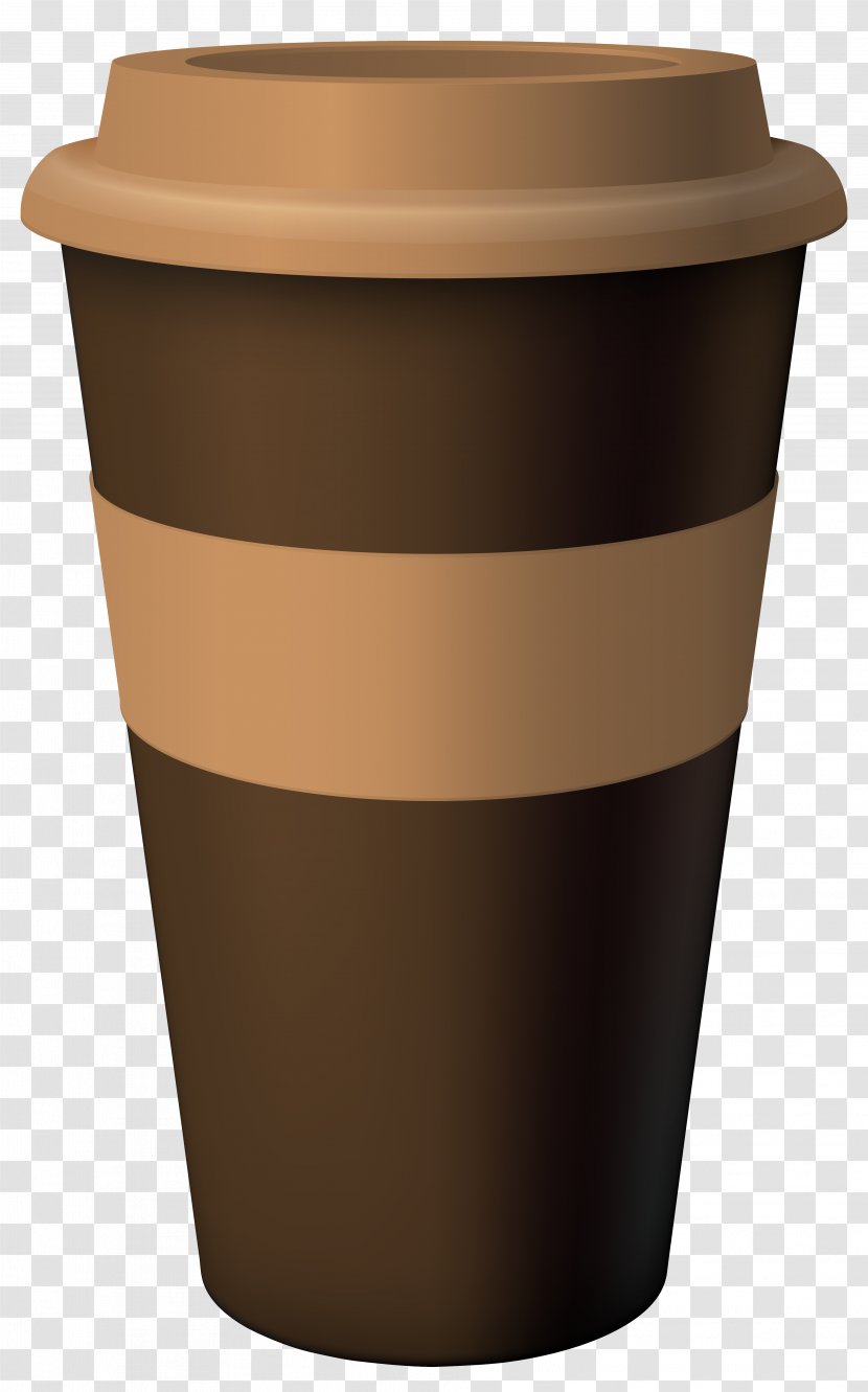Coffee Cup Clip Art - Lid - Brown Hot Clipart Image Transparent PNG