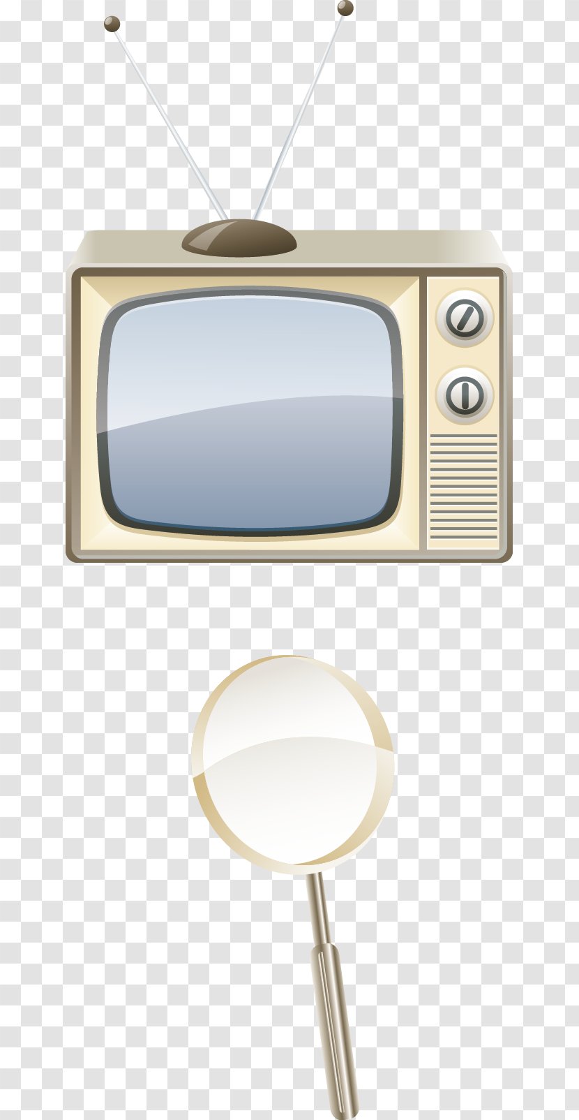 Television Set Cartoon - Freetoair - TV Magnifier Vector Material Transparent PNG
