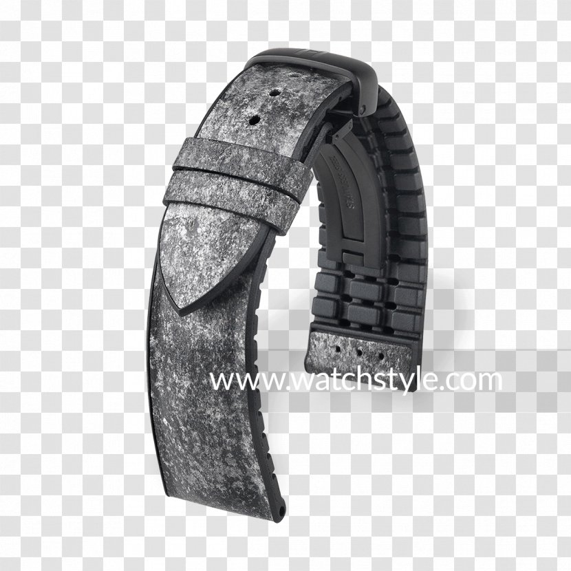 MisterChrono Natural Rubber Uhrenarmband Watch Strap Belt - Tetuxe Gravel Black And White Transparent PNG