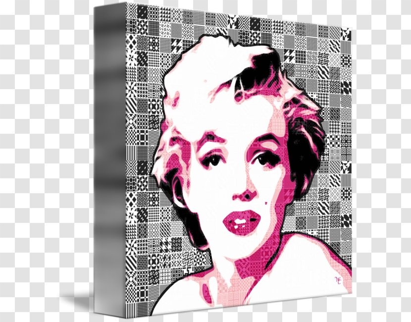 Marilyn Monroe Graphic Design Poster Pink M - Purple Transparent PNG