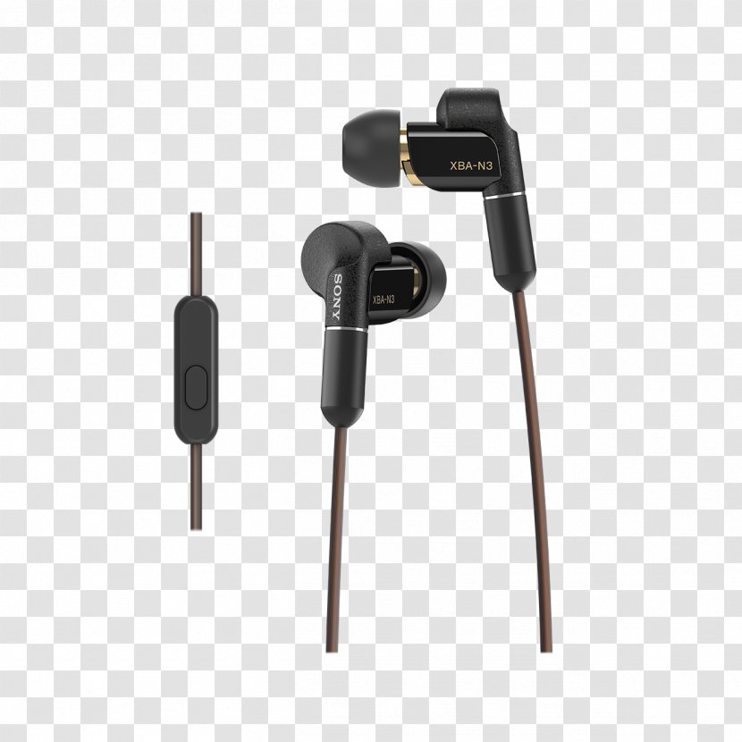 Sony XBA-N3AP Bass Sound Tube In-ear Headphones - Electronics Accessory Transparent PNG