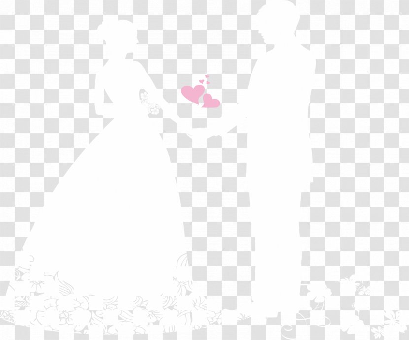 White Black Pattern - Text - Wedding Illustration Transparent PNG