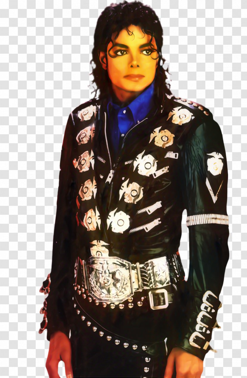 Michael Jackson Moonwalk - Outerwear - Black Hair Costume Transparent PNG