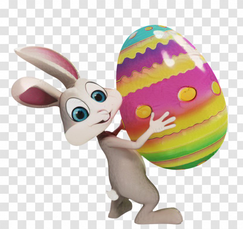 Easter Bunny Clip Art Rabbit - Postcard - Egg Hunt Transparent PNG