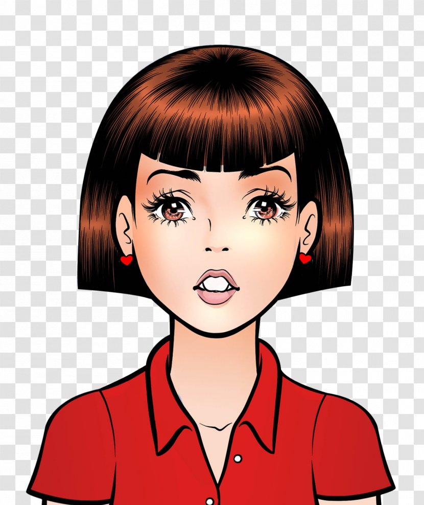 Eye Bob Cut Hair Coloring Bangs - Cartoon Transparent PNG