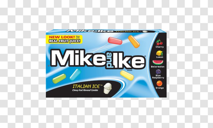 Italian Ice Mike And Ike Gelato Cuisine Candy - Electronics Accessory - Box Transparent PNG