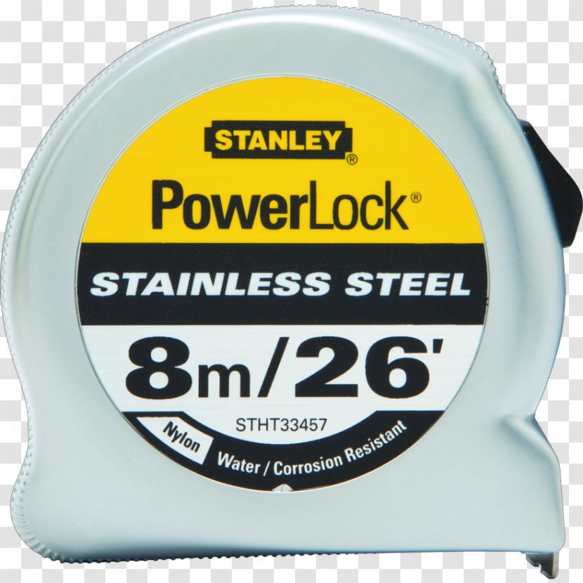STANLEY PowerLock Tape Measures Stanley Hand Tools Product Design - Industrial Power Hammers Transparent PNG