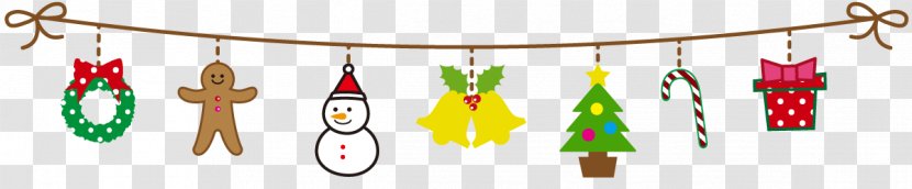 Christmas Line With Snowman, Tree, Bell. - Text Messaging - Day Transparent PNG