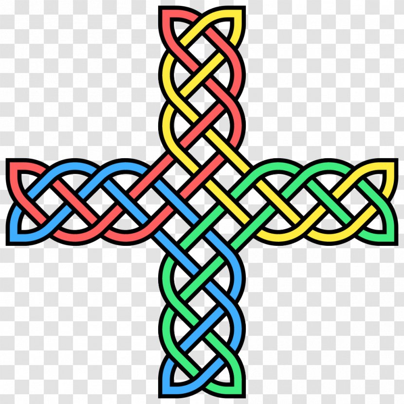Celtic Knot Cross Book Of Kells Lindisfarne Gospels Clip Art - Islamic Interlace Patterns - Decorative Summary Transparent PNG