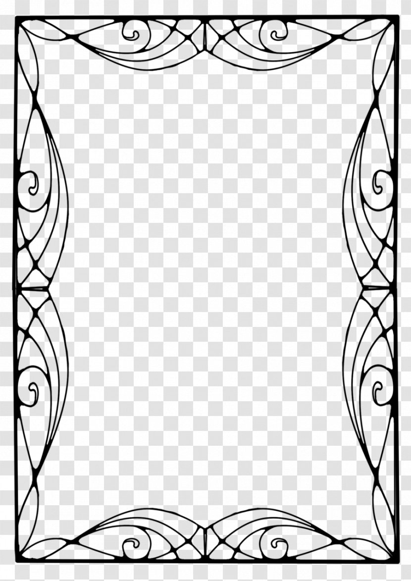 Art Deco Borders Nouveau Clip - Heart - Design Transparent PNG