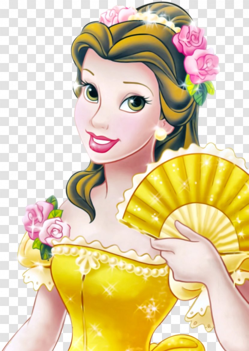 Belle Beauty And The Beast Disney Princess - Flower Transparent PNG