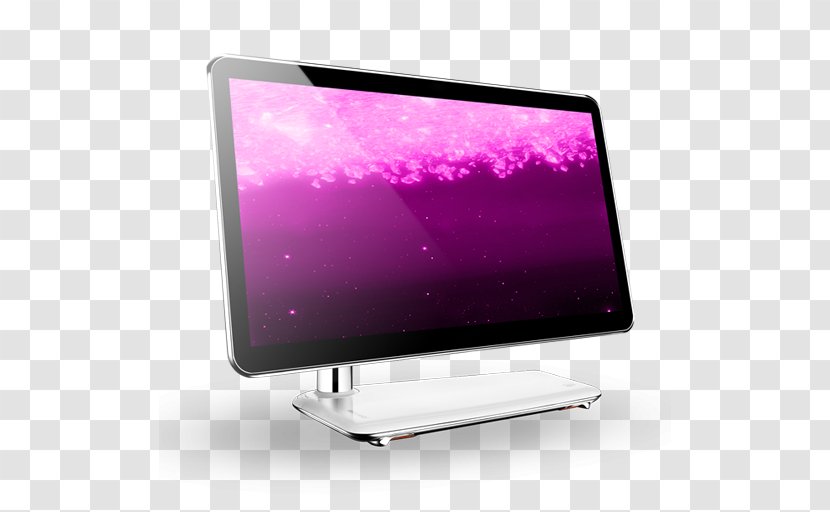 Computer Wallpaper Monitor Desktop Lcd Tv - 14 Violet Ring Transparent PNG