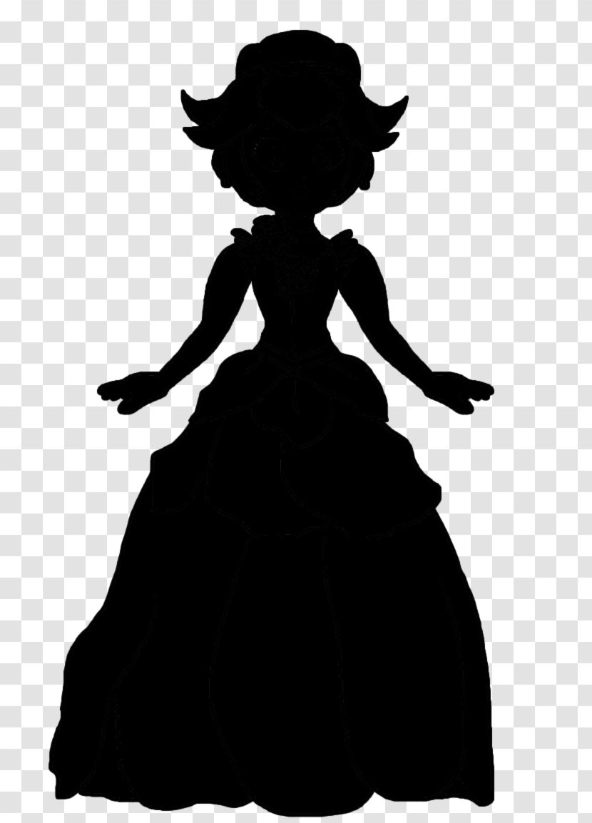 Character Silhouette Fiction Black M - Little Dress Transparent PNG