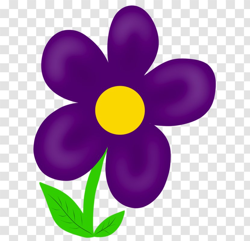 Flower April Shower Clip Art - Purple Transparent PNG