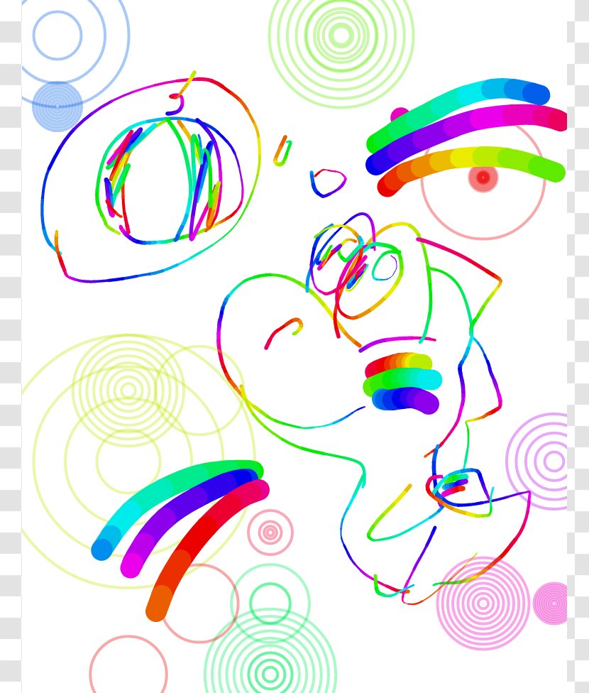 DeviantArt Drawing Clip Art - Line - Rainbow Polka Dot Wallpaper Transparent PNG