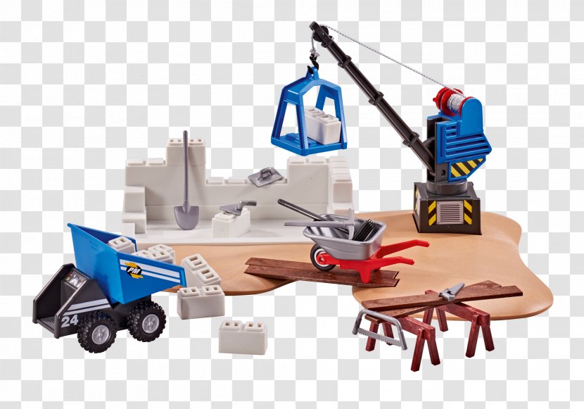 Construction Site Playmobil City Action Figures Loading Terminal #5254 - Plastic Transparent PNG