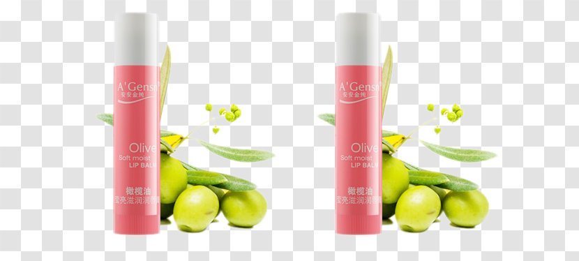 Lipstick Beauty Fruit - Olive Color Lip Balm Transparent PNG