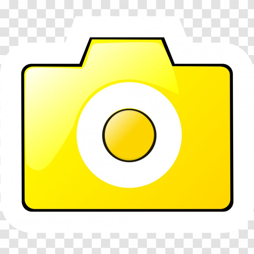 Smiley Clip Art - Yellow - Camera Icon Transparent PNG