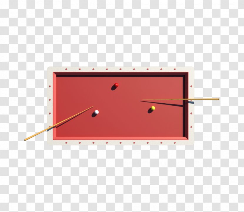Pool Cue Stick Line Angle - Red Transparent PNG