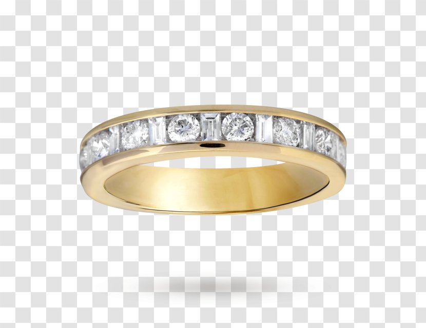 Wedding Ring Silver Diamond - Metal Transparent PNG