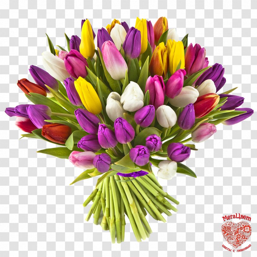Flower Bouquet Tulip Gift Floristry Transparent PNG