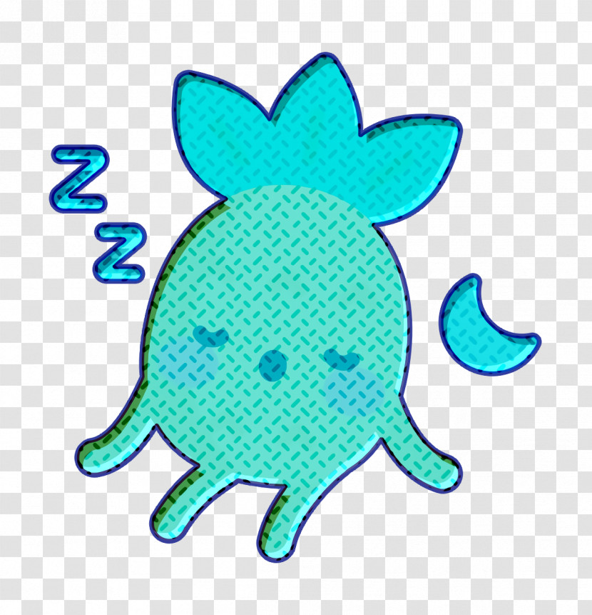 Pineapple Character Icon Sleeping Icon Moon Icon Transparent PNG