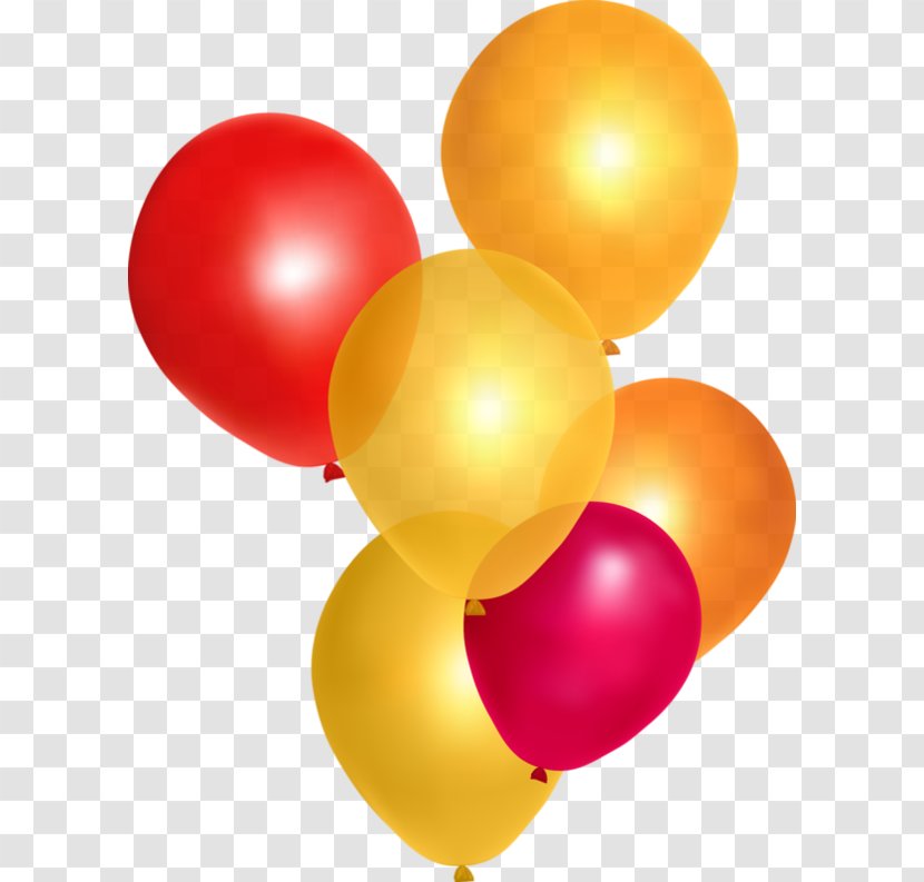 Toy Balloon Birthday - Orange - Variety Clipart Transparent PNG