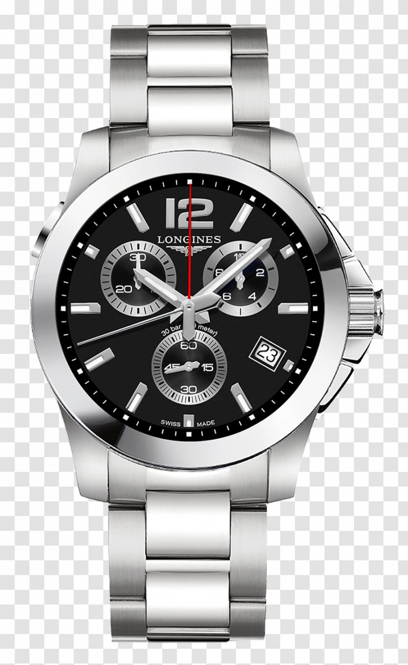Longines Chronograph Quartz Clock Automatic Watch - Accessory Transparent PNG