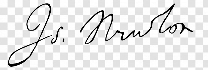 Mathematician Signature Scientist Woolsthorpe-by-Colsterworth Autograph - Area Transparent PNG