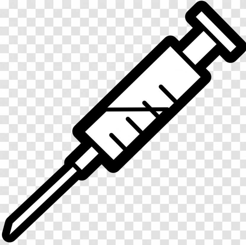 Syringe Hypodermic Needle Clip Art - Blood Test - Insulin Cliparts Transparent PNG