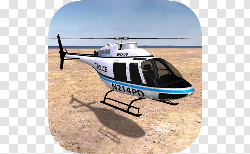 Police Helicopter On Duty 3D Android Hyena Life Simulator - Video Game Transparent PNG