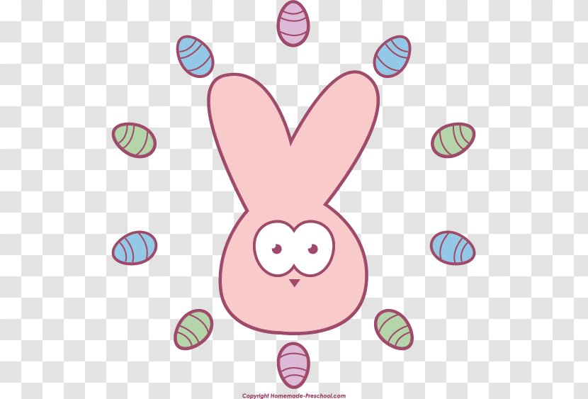 Easter Bunny Hare Rabbit Circle Clip Art - Nose Transparent PNG