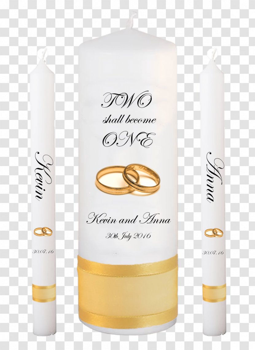 Unity Candle Wax Marriage Vows Wedding Transparent PNG