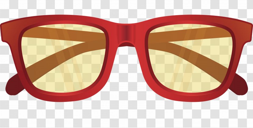 Sunglasses Vecteur - Drawing - Red Border Transparent PNG