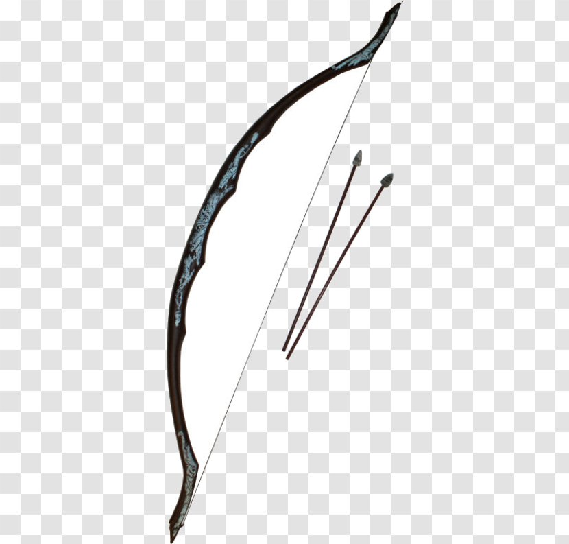 Bow And Arrow Legolas Weapon - Cartoon Transparent PNG