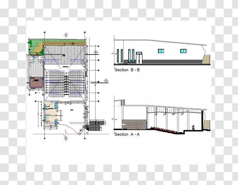 Computer-aided Design Auditorium Architecture Plan - Dwg Transparent PNG