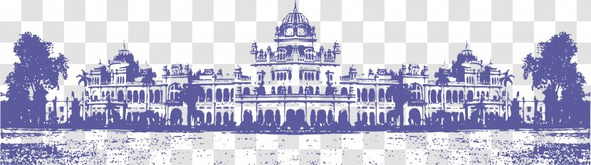 Building Monument Architecture Clip Art - Vector Purple Castle Transparent PNG