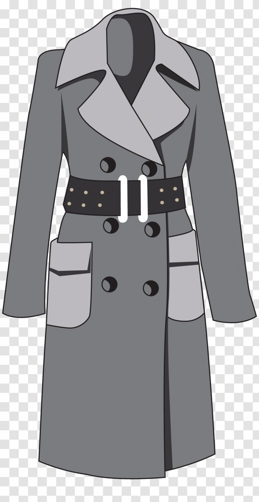 Trench Coat Overcoat Clothing Windbreaker - Uniform - Winter Long Section Of Women Jacket Transparent PNG