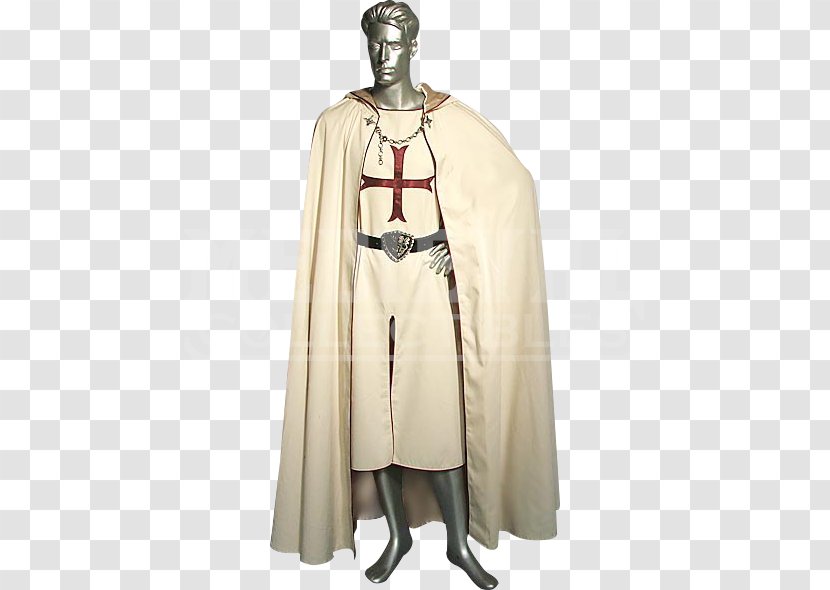 Middle Ages Robe Cloak Knight Clothing - Outerwear Transparent PNG