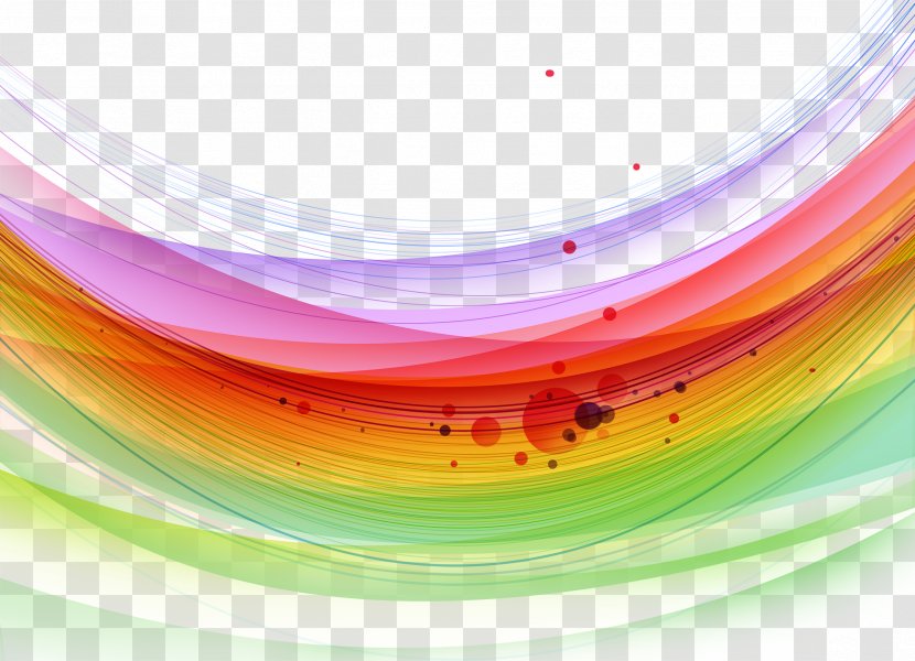 Colorful Abstract Lines - Index Term - Curve Transparent PNG