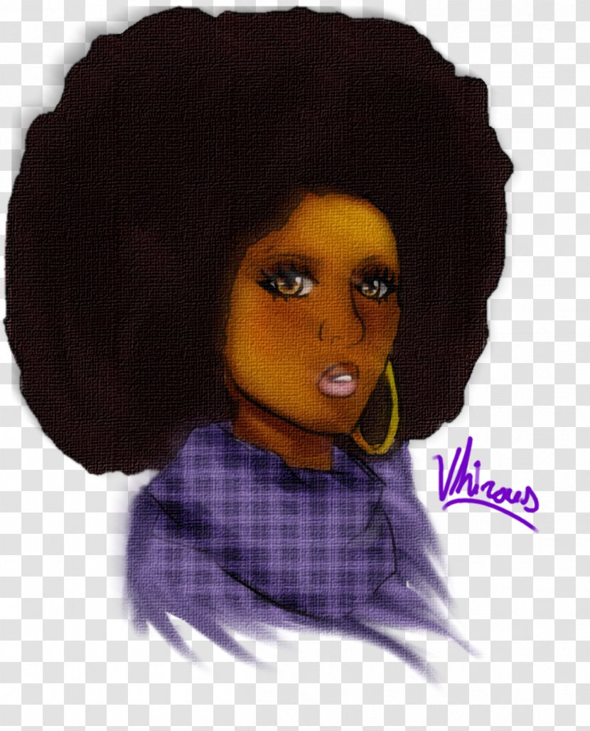 Afro Hair Coloring - Black - Huey Freeman Transparent PNG