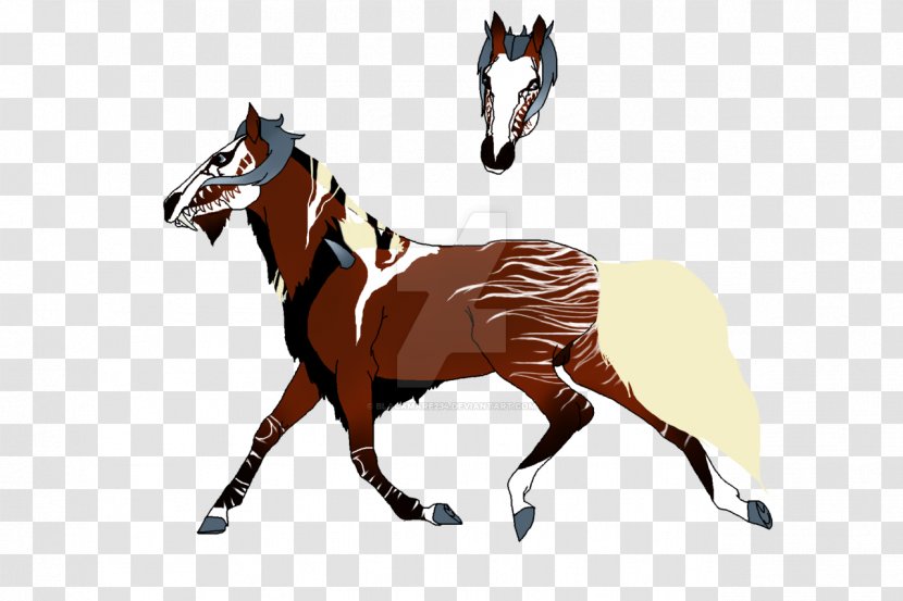 Mustang Equestrian Rein English Riding Stallion - Horse - Minimal Tobiano Transparent PNG